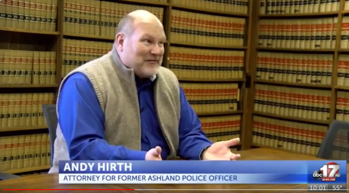 TGH sues City of Ashland for wrongful termination of police officer who reporting misconduct by chief of police